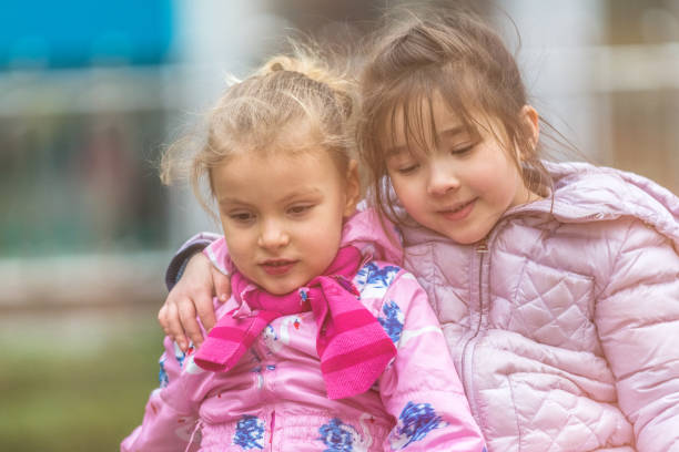 istock Two child funning in park, outdoors shot 656657382