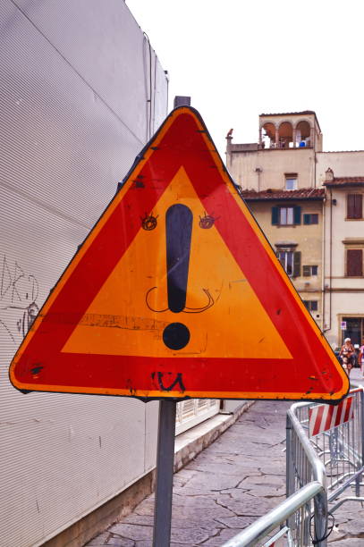 istock Road sign changed in Florence 656657586