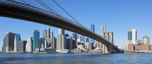 istock New York Skyline + Brooklyn Bridge 656658386