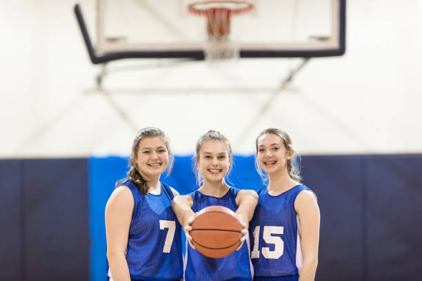 istock Girls high school basketball team 656661380