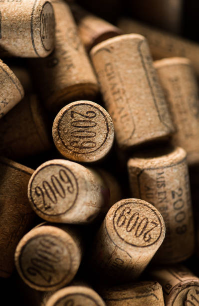 istock Background of used wine corks. 656661766