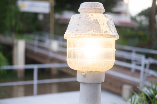istock Old lamp post in the public park 656666416