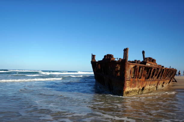 istock Maheno shipwreck at Fraser Island 656677204