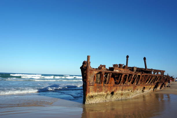 istock Maheno shipwreck at Fraser Island 656677244