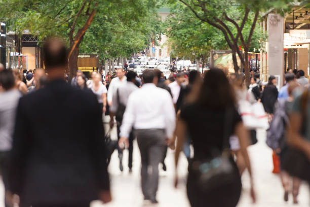 istock Crowded Australian shopping street Sydney 656677374