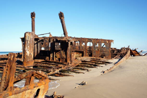 istock Maheno shipwreck at Fraser Island 656678138