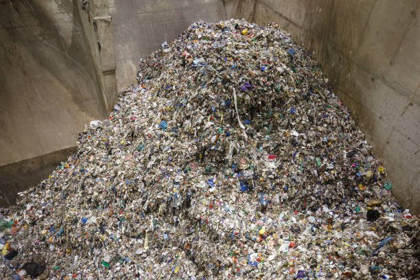 istock Pile of mixed waste at the dumpsite storage 656680352