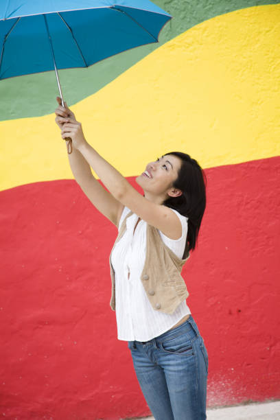 istock Young women put up an umbrella 656684246