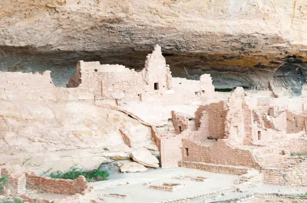 Stone communities in the sheltered alcoves of the canyon walls. Home of the Ancient Puebloans, ancestors of 26 different tribes: