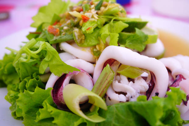 Delicious cuisine on the dining table