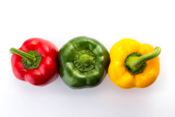 istock Red, yellow and green bell peppers 656712546