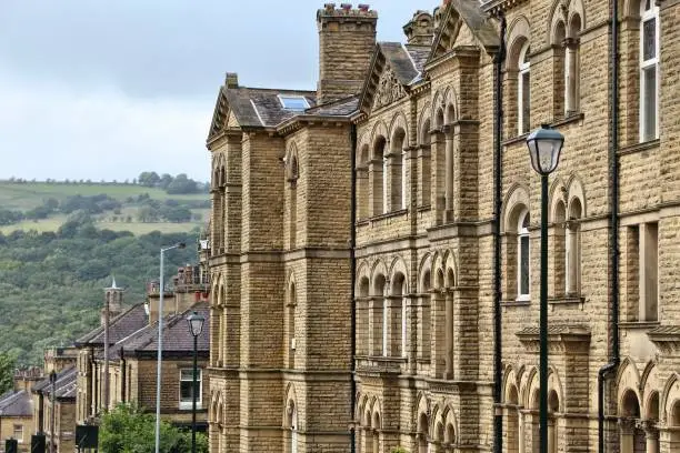 Saltaire - Victorian model village in Shipley (England) listed as UNESCO World Heritage Site.