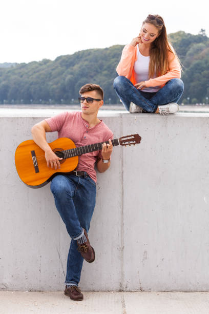 istock Man expressing his love by music. 656721352