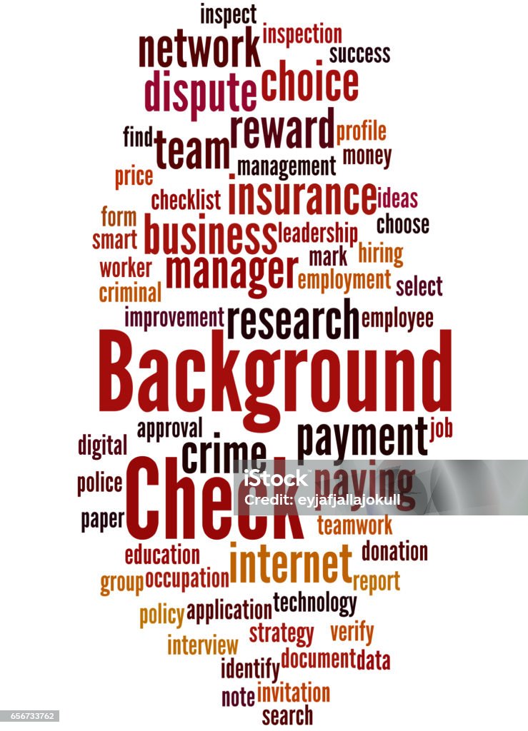 Word Checker Background Background Check Word Cloud Concept 6 Stock Illustration - Download ...