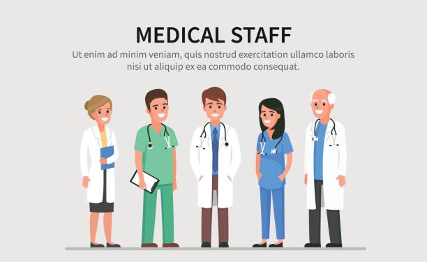 personel medyczny - nurse doctor hospital people stock illustrations