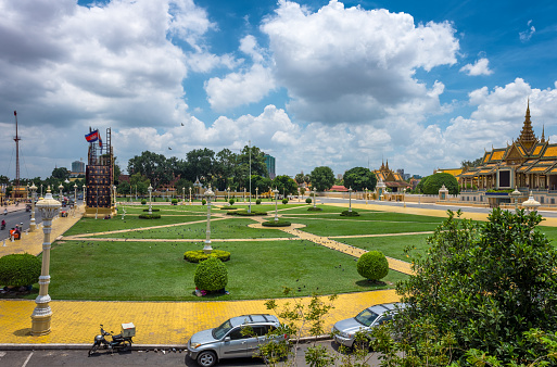 Royal Palace Park  in the Cambodian capital city, Phnom Penh