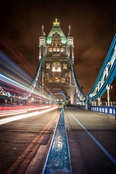 istock Tower Bridge of London at night - UK 656743458