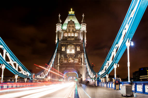 istock Tower Bridge of London at night - UK 656743468