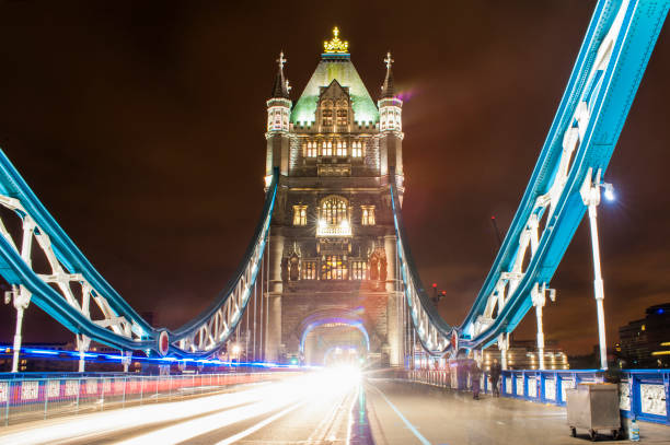 istock Tower Bridge of London at night - UK 656743474