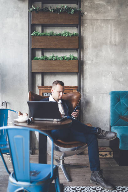 istock Business man in cafe 656750578