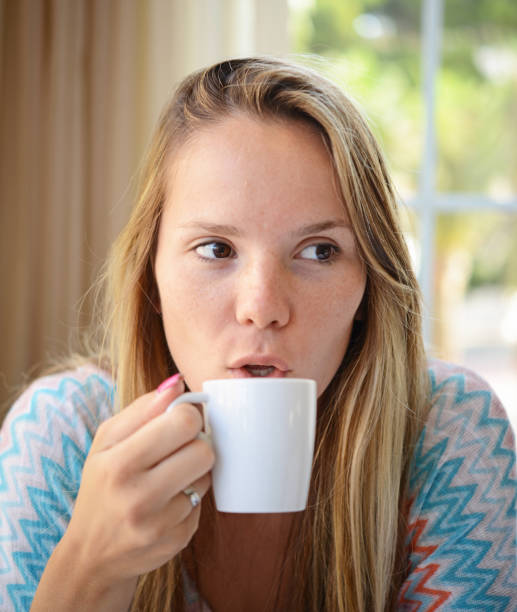istock Woman drinking coffee in the morning at restaurant 656752804