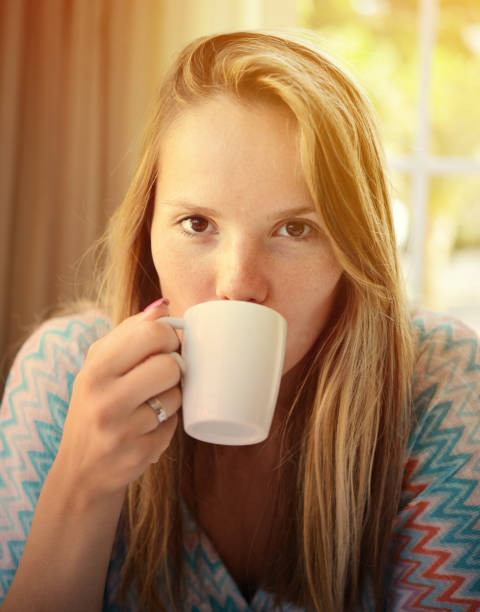 istock Woman drinking coffee in the morning at restaurant 656752814