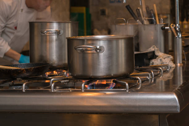 istock pot on the gas stove in the kitchen 656753096