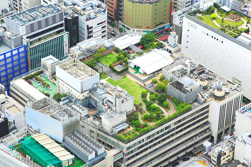 Rooftop gardens Tokyo Isetan Department store