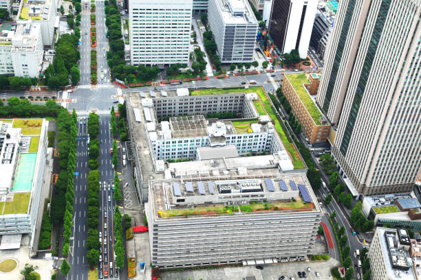 istock Tokyo high-rise building rooftop garden 656765342