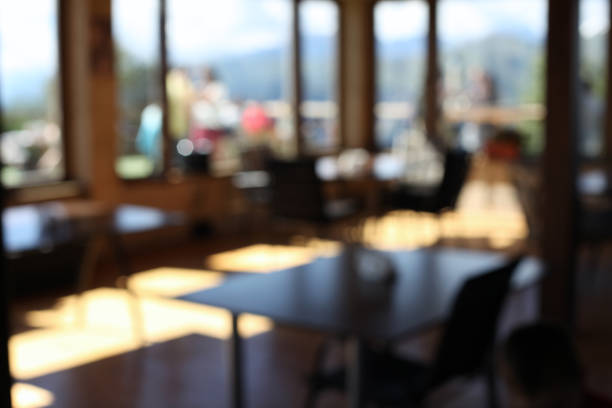 istock De-focuses cafe interior. Abstract blur background. 656770358