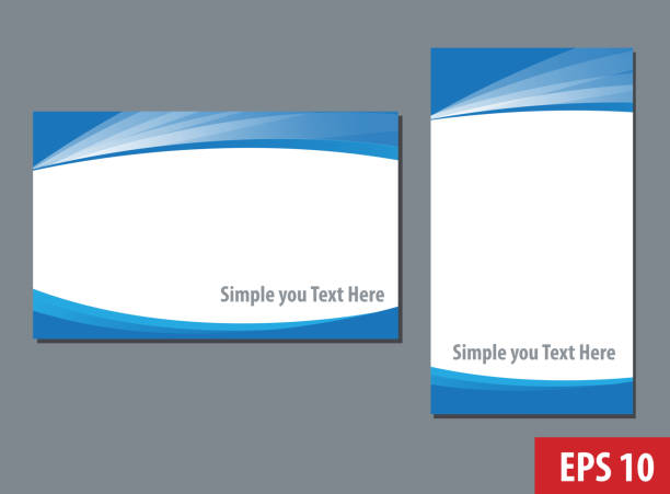 Business namecard templates Business namecard templates,blue and white design header footer template stock illustrations