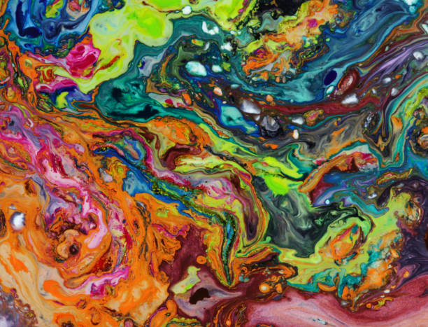 istock Colorful blots. Abstract background. Marble texture. Acrylic colors. 656773218