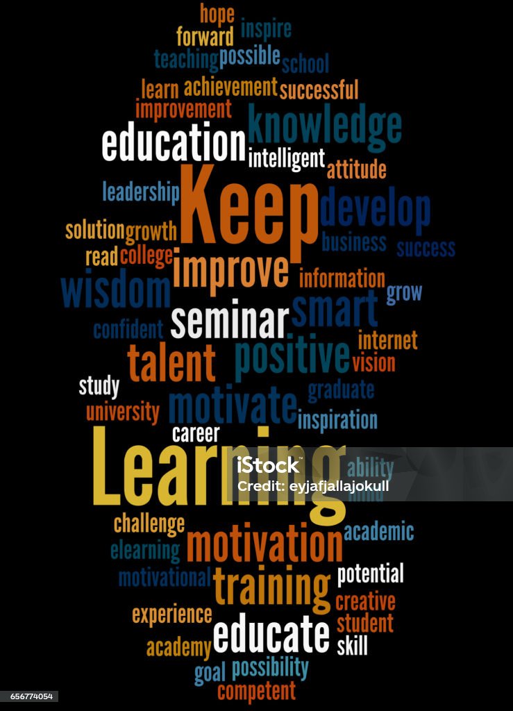Keep Learning Word Keep Learning Word Cloud Concept 7 Stock Illustration - Download Image ...