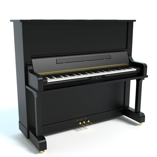 Upright Piano 3d illustration of an upright piano upright piano stock pictures, royalty-free photos & images