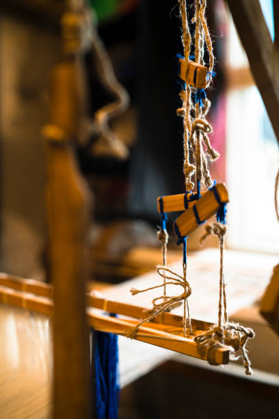 istock Closeup shoot of the authentic antique loom 656780776
