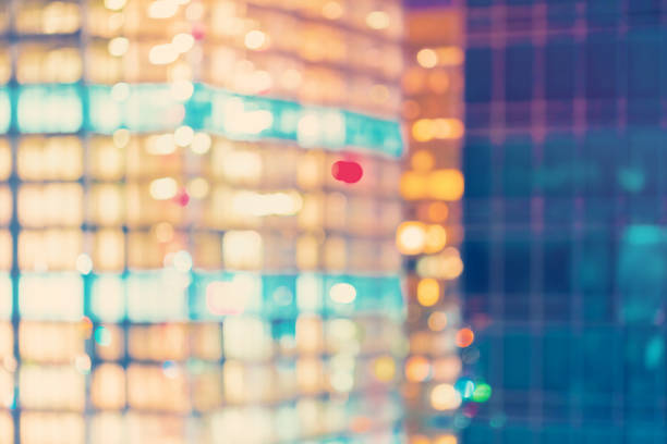 istock Blurred abstract background of acity at night 656783612