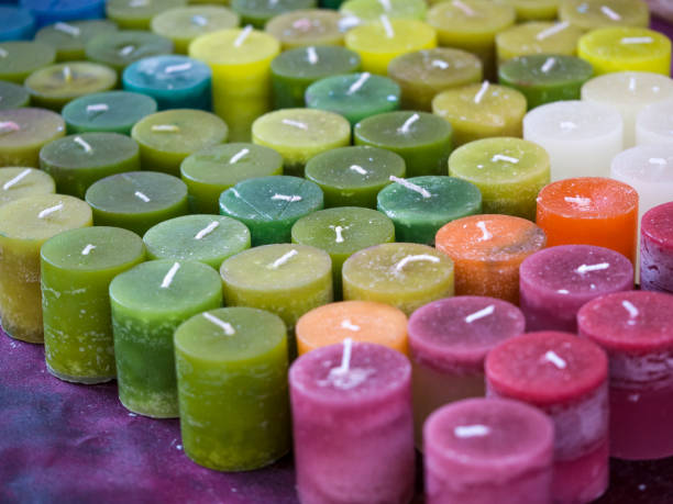 istock Aromatherapy Candles colorfull in a market 656801346