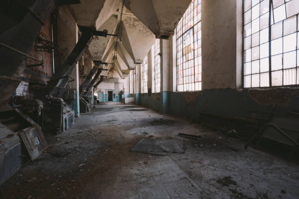 istock Inside of an old, abandoned thermal power plant 656811352