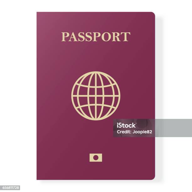 Ilustración de Pasaporte Rojo Aislado En Blanco Documento De Identificación Internacional Para Viajes Ilustración De Vector y más Vectores Libres de Derechos de Aventura