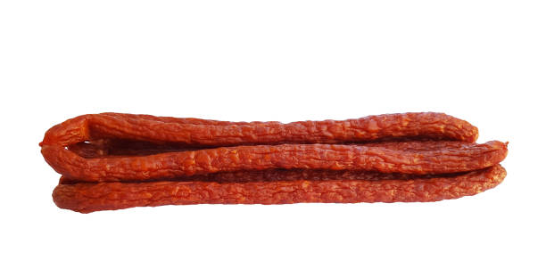 Kabanossi sausages stock photo