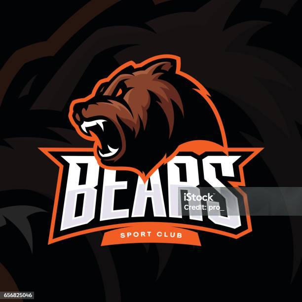 Furious Bear Sport Vector Stock Illustration - Download Image Now - Bear, Logo, Sport