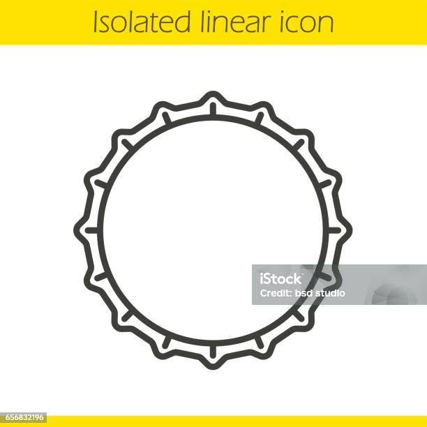 Beer Bottle Cap Icon Stock Illustration - Download Image Now - Bottle Cap, Vector, Outline