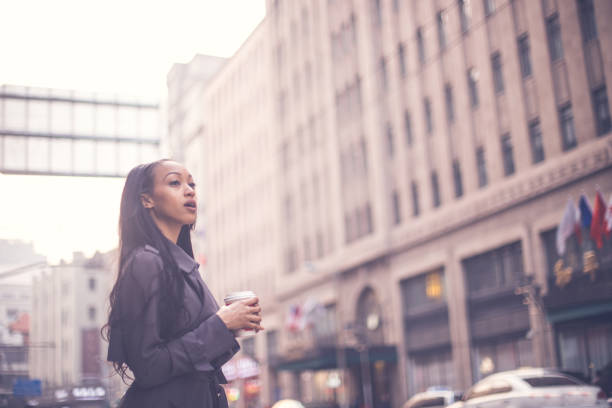 istock Modern young woman downtown 656838380