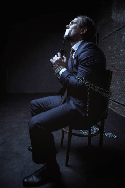 istock Ready for action businessman waiting for a chance to escape 656838754