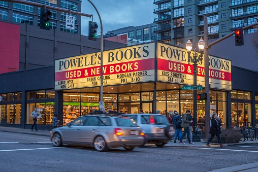 Editorial March 11, 2017 - Powell's book store in Portland, Oregon