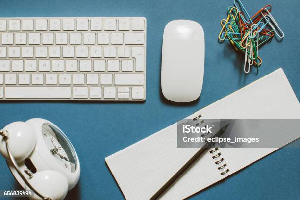 Everyday Equipment Arranged Stock Photo - Download Image Now - Above, Arranging, Backgrounds