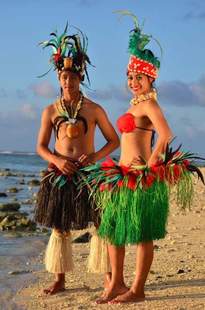 istock Young Polynesian Pacific Island Tahitian Dancers Couple 656842578