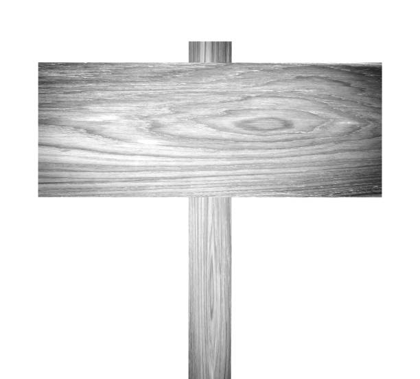 istock White Wooden old sign 656842712