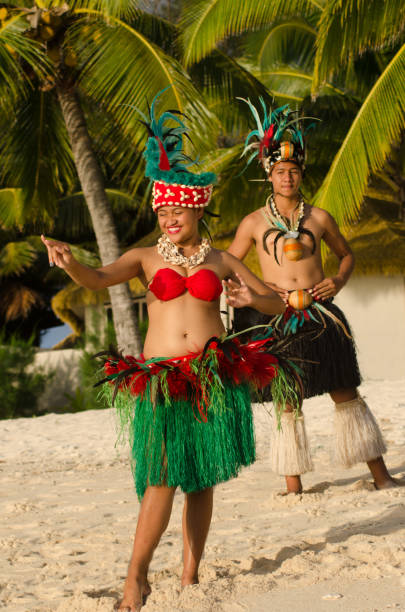 istock Young Polynesian Pacific Island Tahitian Dancers Couple 656845064