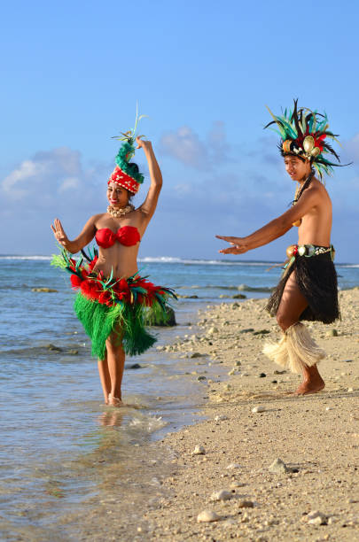 istock Young Polynesian Pacific Island Tahitian Dancers Couple 656845094